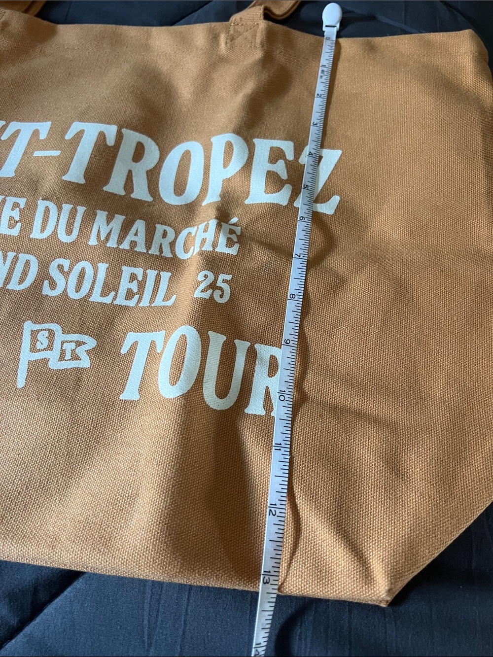 NWOT Sezane Tan Saint-Tropez Canvas Tote - Picture 8 of 9